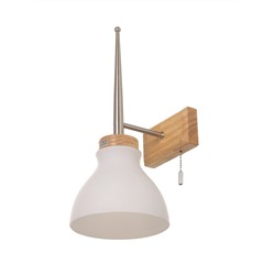 Бра «Герцог» 1×40 Вт Е27 сатин/коричневый 16×21×38 см