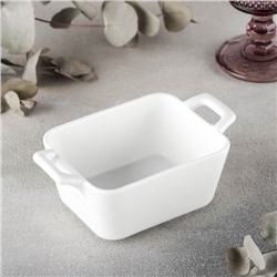 Форма для запекания фарфоровая Wilmax, 15×9.5 см, цвет белый