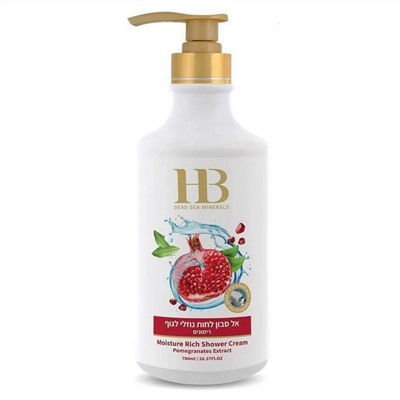 HB (Health & Beauty) Увлажняющий крем для душа гранат, 780 мл 10470