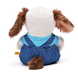 Собака Бартоломей baby в комбинезоне "Деним"