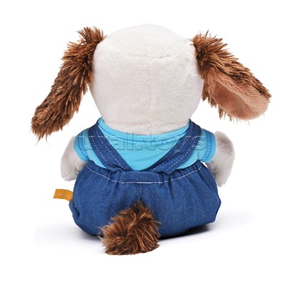 Собака Бартоломей baby в комбинезоне "Деним"