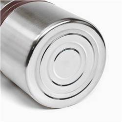 Термос для еды с широким горлом, 1.2 л, 6 ч, 11.3 х 15.3 см, коричневый