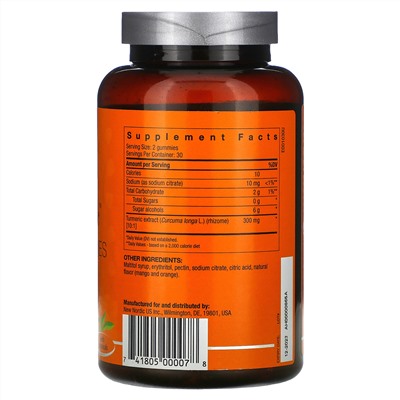 New Nordic, Turmeric Vegan Gummies with Curcuma Extract, Mango-Orange, 60 Gummies
