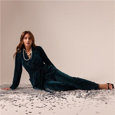 Жакет женский KAFTAN «Бархат», размер 40, зелёный