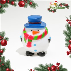 Игрушка для собак пищащая «Снеговик», виниловая, 6.7×8.5 см