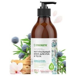 Synergetic Натуральный Крем для рук и тела Сандал Ягоды можжевельника 380 мл 300009
