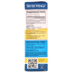 Natural Path Silver Wings, Коллоидное серебро, 500 ч/млн, 60 мл (2 жидких унции)