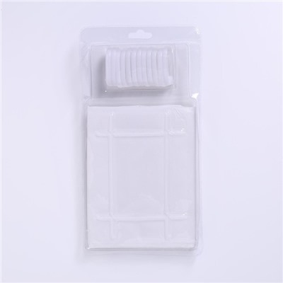 Штора для ванной «Экономь», 180×180 см, EVA, белая