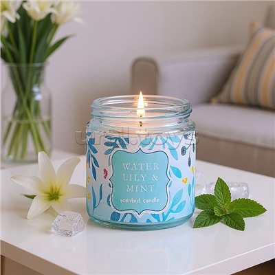 Арома свеча "Водяная лилия и мята"