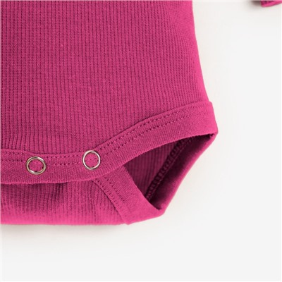 Боди-водолазка детская MINAKU, малиновое, рост 62-68 см