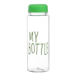 Бутылка для воды My bottle, 500 мл, 19×6 см, мешок в комплекте, МИКС