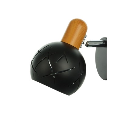 Спот настенный BayerLux «Алейда», 1хЕ14, 40 Вт, черный, 13×13×10 см