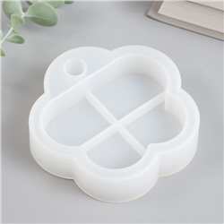 Молд силиконовый «Шкатулка цветок - нижний ярус» 10.2×10.8×2.6 см