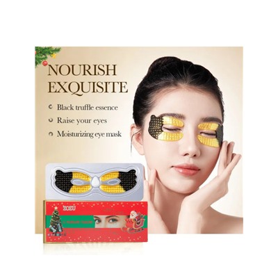 ZOZU Гидрогелевая маска для глаз c экстрактом черного трюфеля от кругов и мешков под глазами, 5 шт