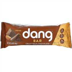 Dang, Keto Bar, Crazy Rich Chocolate with Sea Salt, 12 Bars, 1.4 oz (40 g) Each