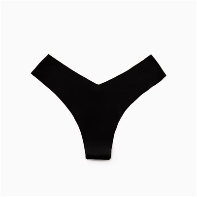 Трусы бесшовные бразильяно KAFTAN, чёрные, размер 40-42