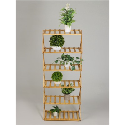 Стеллаж универсальный, 6 полок, 50×25×110 см, напольный, открытый, Greengo