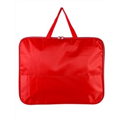 Папка менеджера с карманом КРАСНАЯ (МП-1838) ткань, 360х270мм