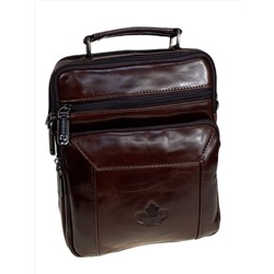Сумка мужская из натуральной кожи, цвет коричневый