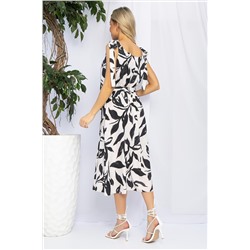 Платье Улыбка (бежево-черное) П12904-19М