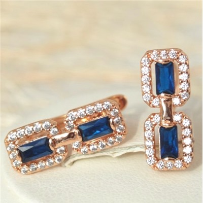 Серьги позолота H01-10047