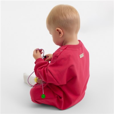 Комбинезон детский MINAKU, рост 56-62 см, малиновый