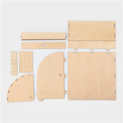 Хлебница деревянная, 26×26×15 см, бежевая