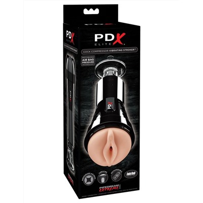 Телесный вибромастурбатор-вагина Cock Compressor Vibrating Stroker