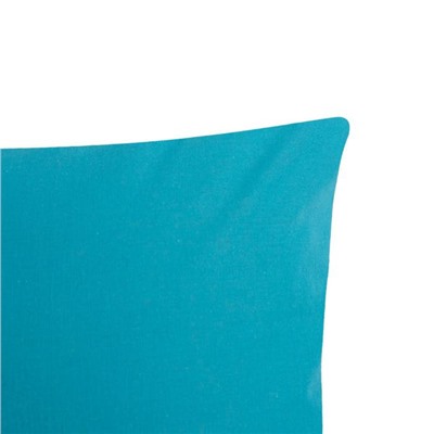 Наволочка «Этель», 70×70 см, голубая, поплин, хлопок 100%