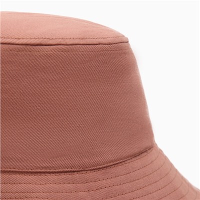 Панама двусторонняя женская MINAKU, цвет розовый, молочный, размер 56