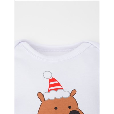 Боди с длинным рукавом Крошка Я «Пухляш», рост 86-92 см, цвет белый