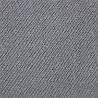 Простыня евро «Этель», 200×220 см, серая, хлопок 100%, поплин