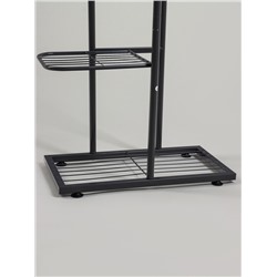 Подставка для цветов Greengo, 6 полок, 44×22×105 см, напольная, металл, тёмно-серая