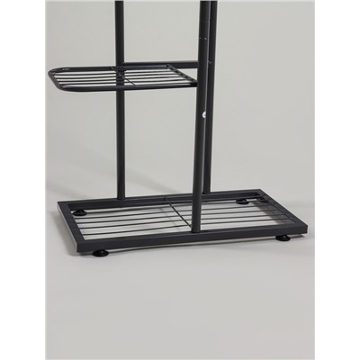 Подставка для цветов Greengo, 6 полок, 44×22×105 см, напольная, металл, тёмно-серая