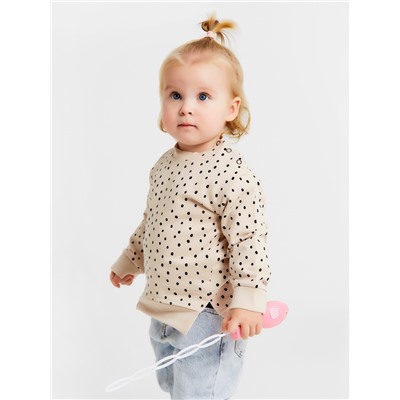 Джемпер для девочки «Крошка Я. Киса», рост 62-68 см, бежевый