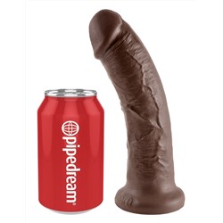 Коричневый фаллоимитатор 8  Cock - 20,3 см.