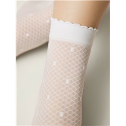 CONTE Тонкие носки в горошек на сетке MONA