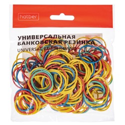 Резинка для денег  50гр 25мм цветная в пакете (083958) Хатбер