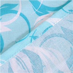 Постельное бельё 1.5-спальное «Атра. Вьюнок» бирюзовый, бязь