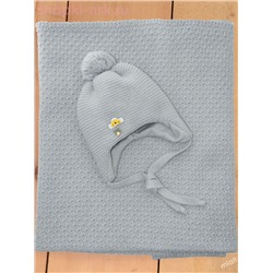 Снеж Girl Комплект для девочки (шапка+плед) (42-46)