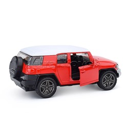 Красная инерционная машинка Внедорожник die-cast,1:32, открывающиеся двери