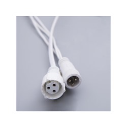 УЦЕНКА Гирлянда «Бахрома» 3×0.9 м, IP44, УМС, белая нить, 160 LED, мерцание белым, 220 В, свечение тёплое белое