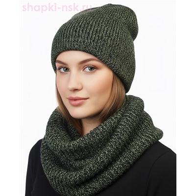 55400 Комплект женский (колпак+снуд) (56-58)