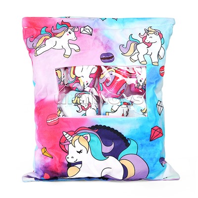 Игрушка -Антистресс "Подушка с Единорогами"