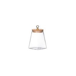 Емкость для сыпучих 500мл 8,5*8,5*11,5см. стекло Agness KRISTALL