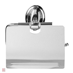 Держатель для туалетной бумаги с крышкой SonWelle Классик, хром