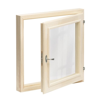 УЦЕНКА Окно, 50×50 см, двойное стекло ЛИПА