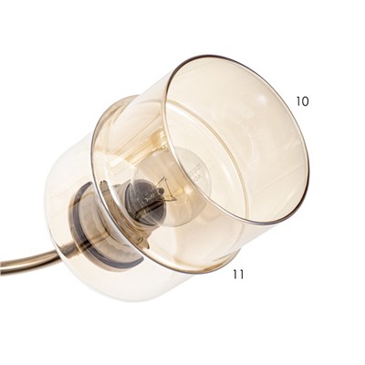 Люстра «Фокс» 3хЕ27 40 Вт золото 50×50×12 см