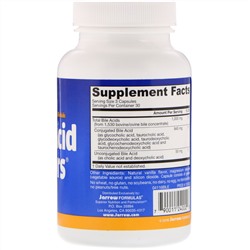Jarrow Formulas, Bile Acid Factors, добавка с желчными кислотами, 120 капсул
