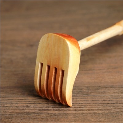 Чесалка-массажёр для спины, 37 см, можжевельник